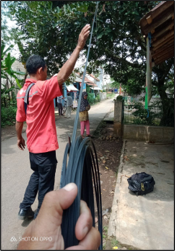 Konstruksi Pembangunan Jaringan Telepon PT. Telkom 